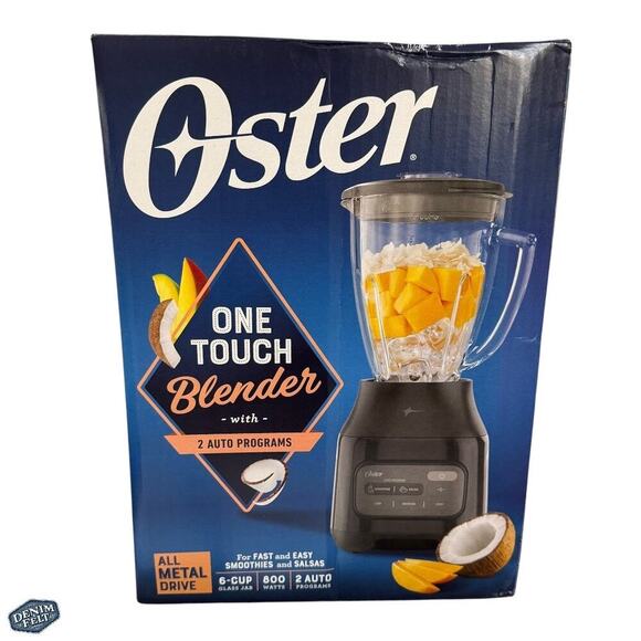 Oster 800 Watt 6 Cup One Touch Blender with Auto Program in Black | NEW!! - Picture 9 of 10